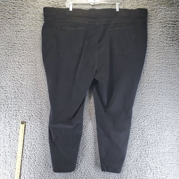 Terra & Sky Pants Womens 4X 28W-30W Black Stretch Pull-On Denim Jegging - Picture 9 of 10